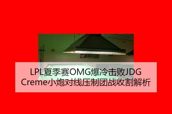 LPL夏季赛OMG爆冷击败JDG Creme小炮对线压制团战收割解析